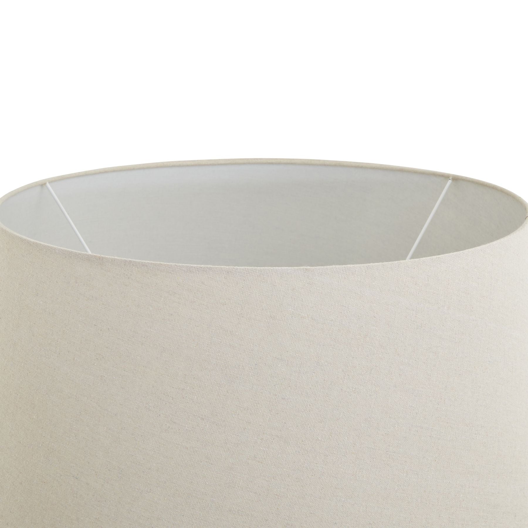 Harrogate ribbed stone lamp by Hill Interiors, stylish lighting fixture with textured ribbed surface and neutral stone finish.