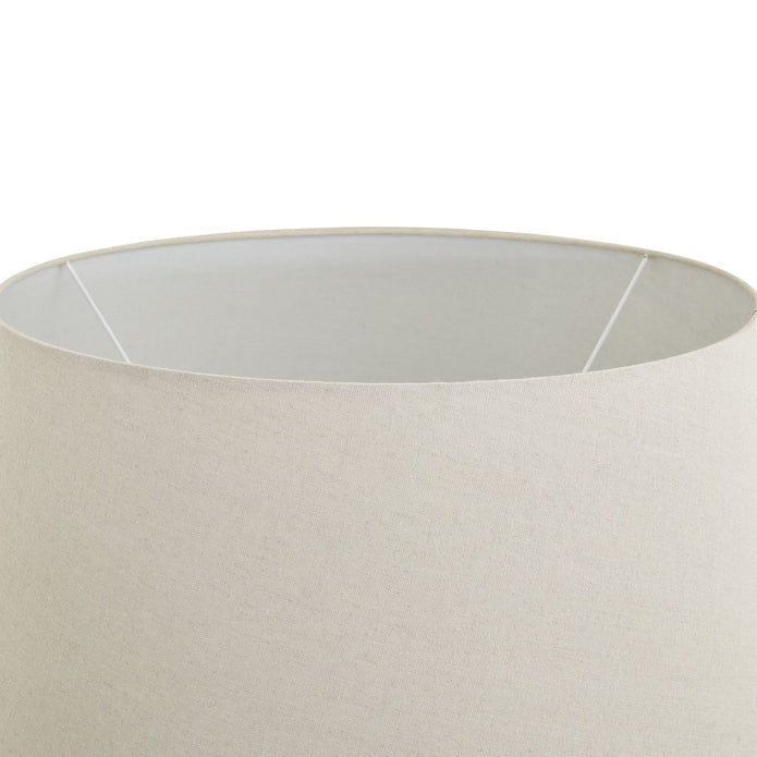 Harrogate ribbed stone lamp by Hill Interiors, stylish lighting fixture with textured ribbed surface and neutral stone finish.