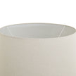 Harrogate ribbed stone lamp by Hill Interiors, stylish lighting fixture with textured ribbed surface and neutral stone finish.
