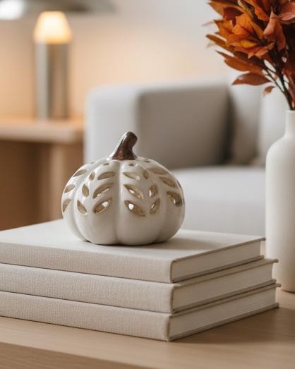 LED Patterned Pumpkin
