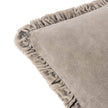 Taupe Washed Cotton Velvet Cushion Cover