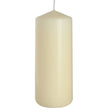 Ivory pillar candle 60x150mm by Ancient Wisdom, showing a tall, smooth wax candle suitable for home decor or ambiance.