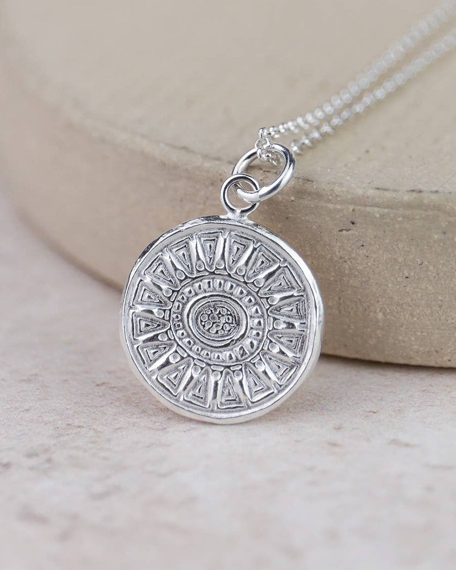 Sterling Silver Talisman Pendant Necklace