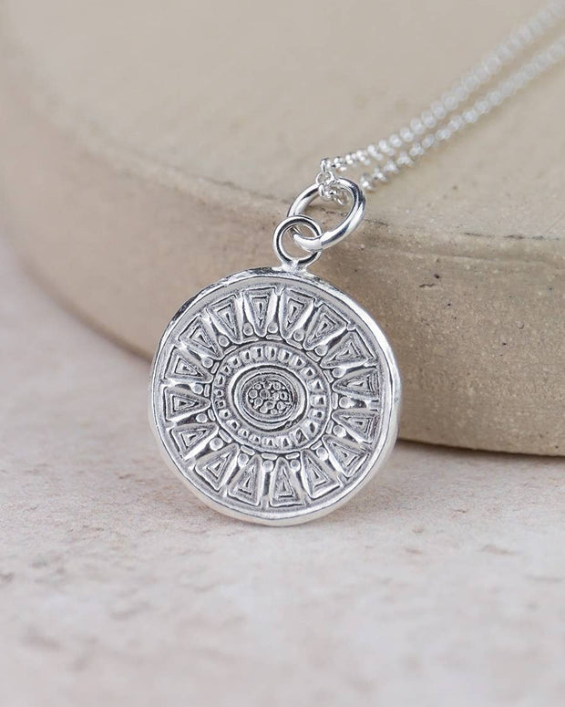 Sterling Silver Talisman Pendant Necklace
