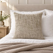 Beige Chenille Textured Cushion Cover