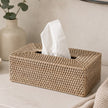 Wickham Rattan Oblong Tissue Box