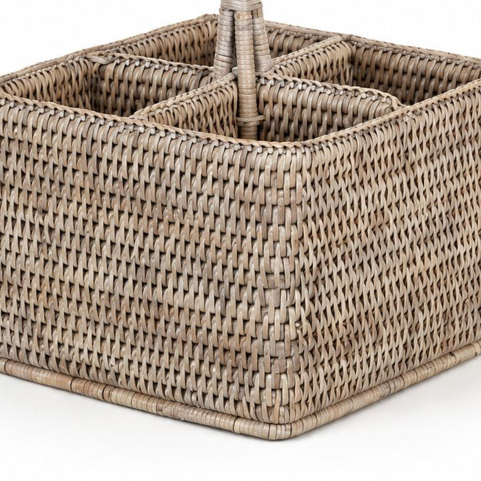 Wickham Rattan Cutlery or Condiment Holder - PRE ORDER MID OCTOBER DELIVERY