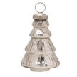 Silver Glass Christmas Tree Hanging Decoration