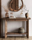 Rustic Natural Medium Wood Console Table - PRE ORDER UP TO 14 DAYS DELIVERY