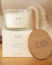 London Wax Company Triple Wick Lidded Candle - Amber & Vanilla