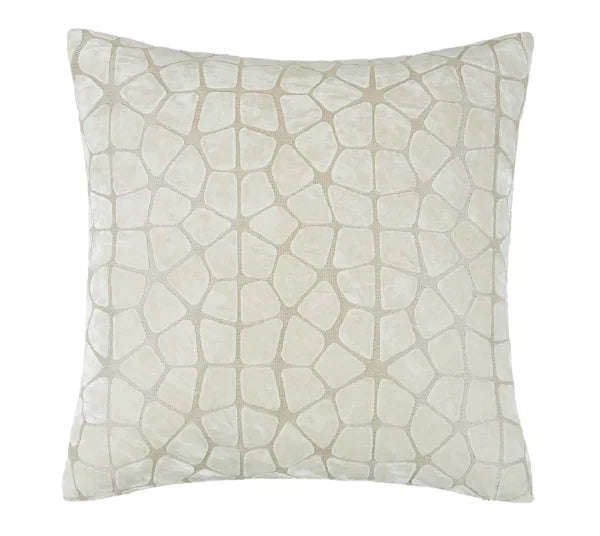 Luna Cream Ivory Velvet Cushion Cover