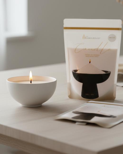 White Scented Candle Sand Kit – Breeze
