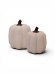 Matt White Ceramic Pumpkin