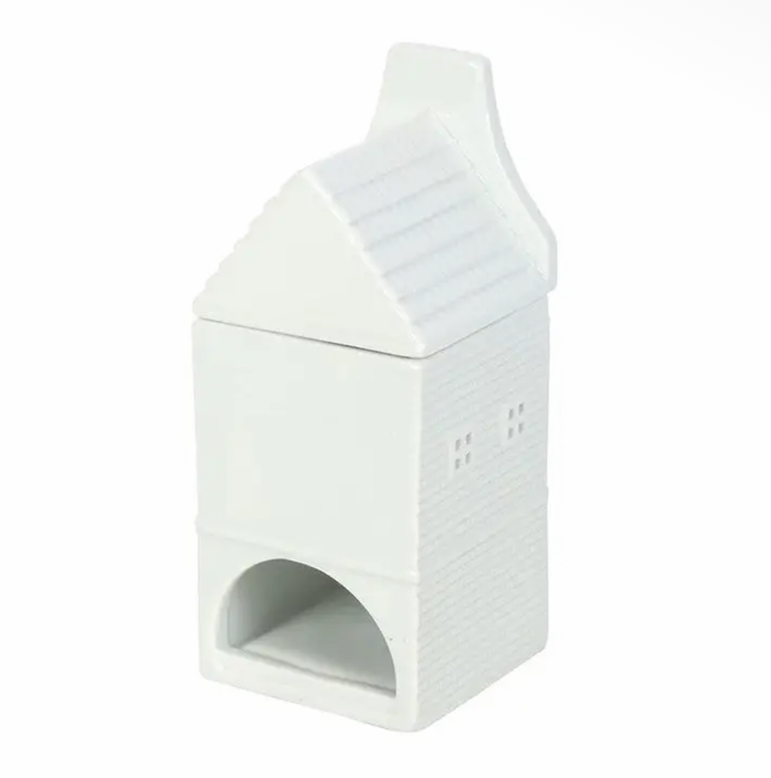 White Ceramic Dutch House Wax Melt Oil Burner - PRE ORDER END AUGUST DELIVERY