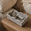Wickham Rattan Scalloped Rectangle Tray
