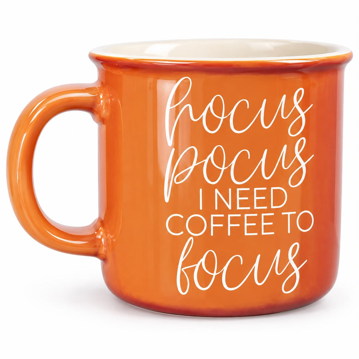 Orange Ceramic Hocus Pocus Coffee Mug