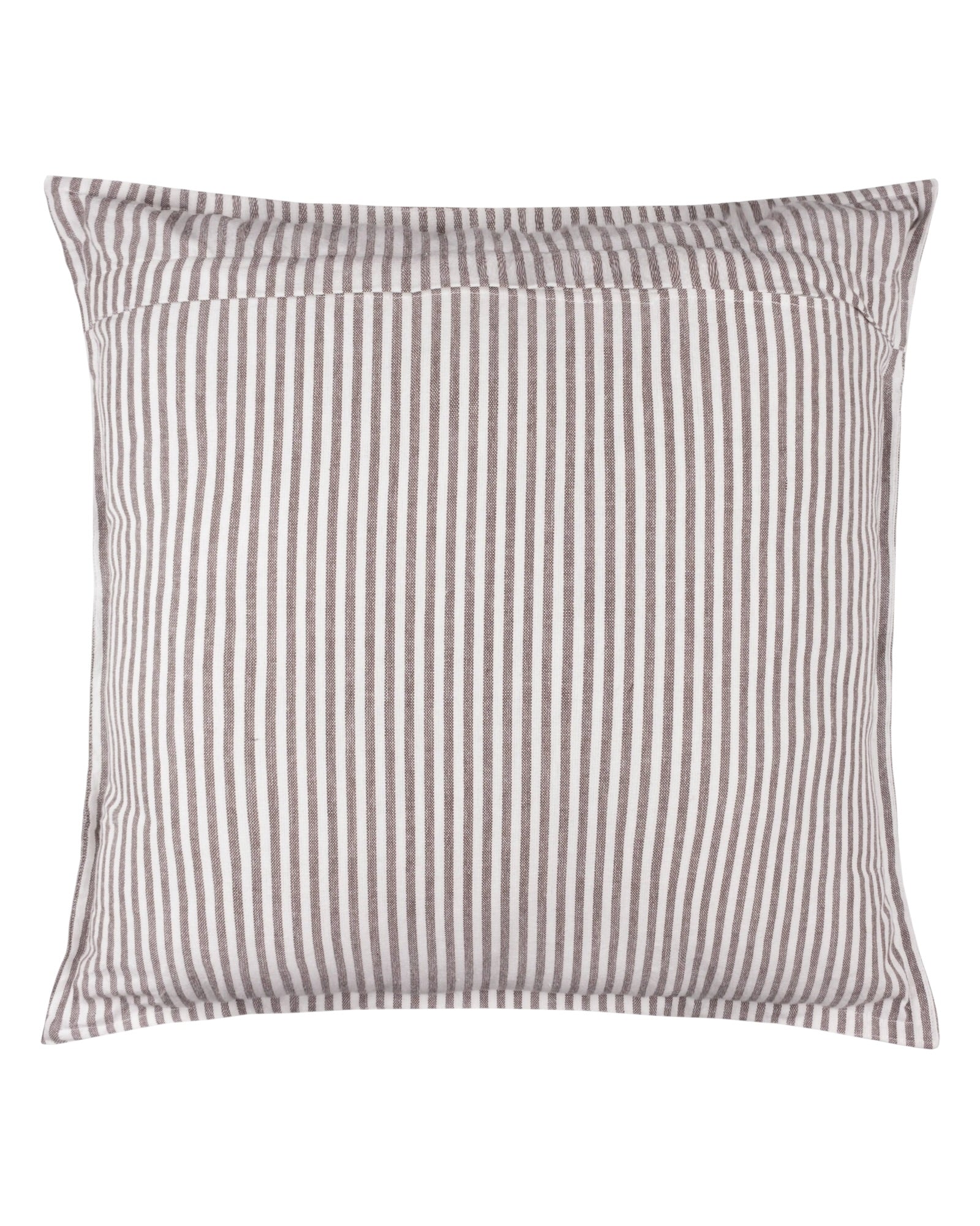 Brown Striped Outdoor Garden Seat Scatter Cushion Cover