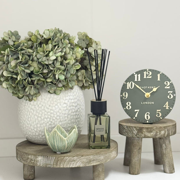 Natural wooden round rustic display riser by Gisela Graham, small or large, ideal for home decor and decorative arrangements.