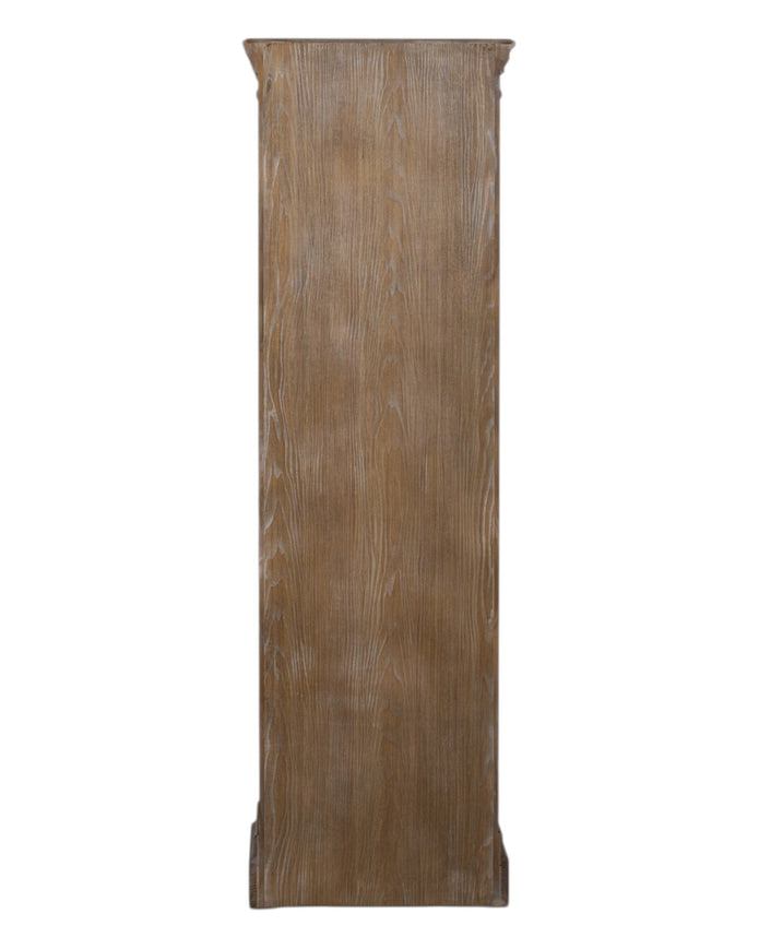 Delphine Collection tall cabinet by Hill Interiors, wooden furniture with a single door and sleek modern design.