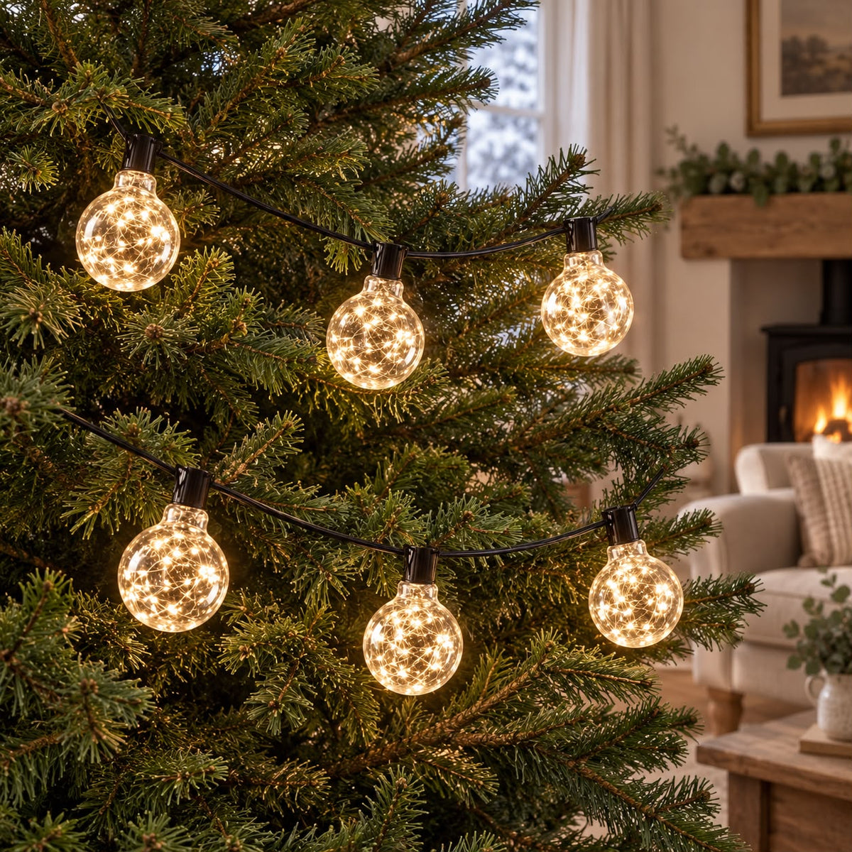 Galaxy Firefly Festoon Lights – Warm White
