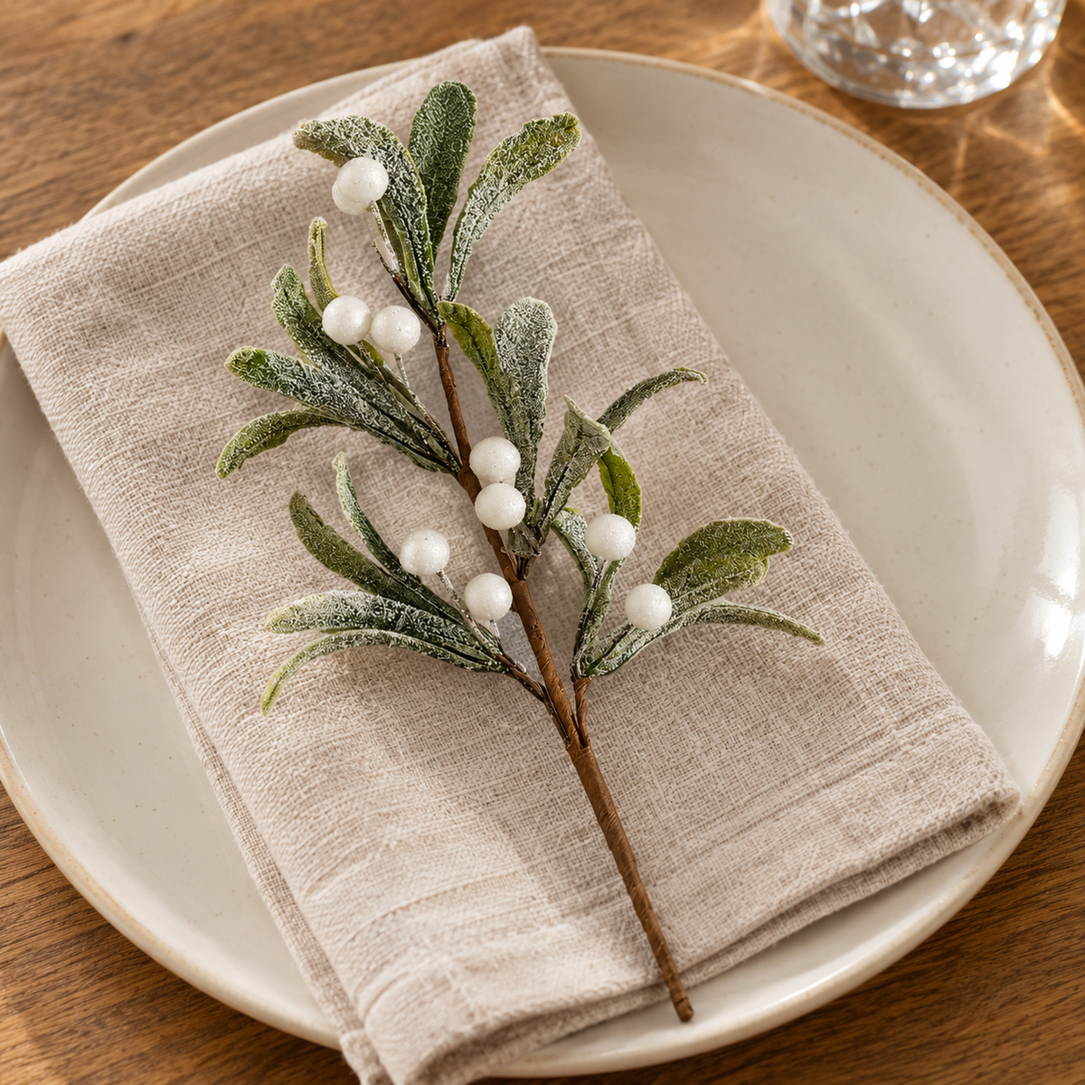 Frosted Mistletoe Stem