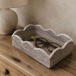 Wickham Rattan Scalloped Rectangle Tray