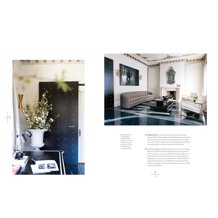 Interior design coffee table book titled 