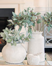 Darcy Stone concrete urn vase by Hill Interiors, featuring a classic design with a textured stone finish, ideal for home decor.