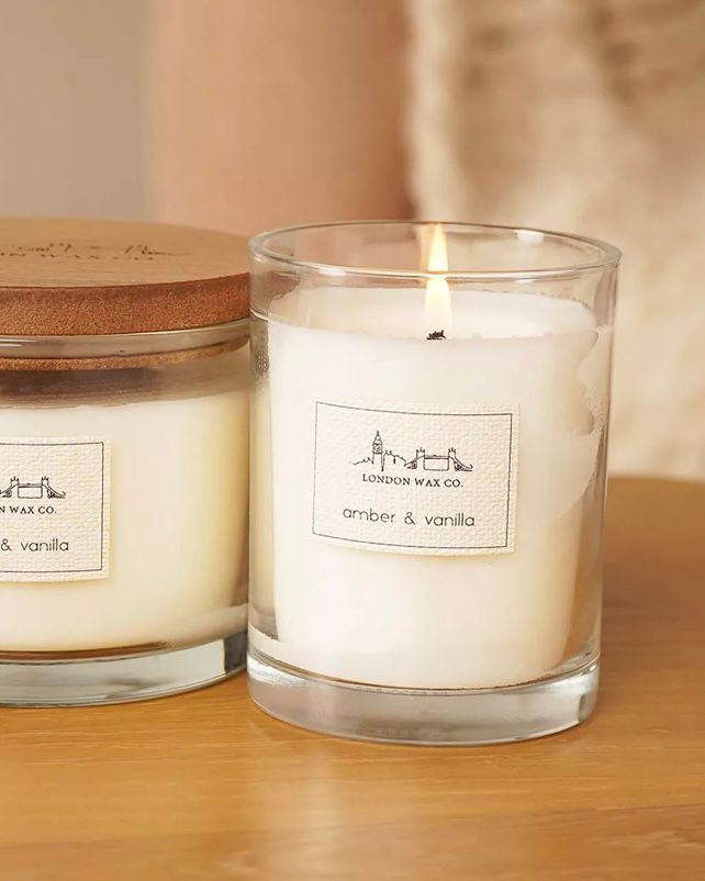 London Wax Company Lidded Candle - Amber & Vanilla