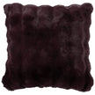 Burgundy Luxury Faux Fur Cushion