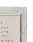Whitewashed wooden rustic wall art sign by Brayden and Brooks with 