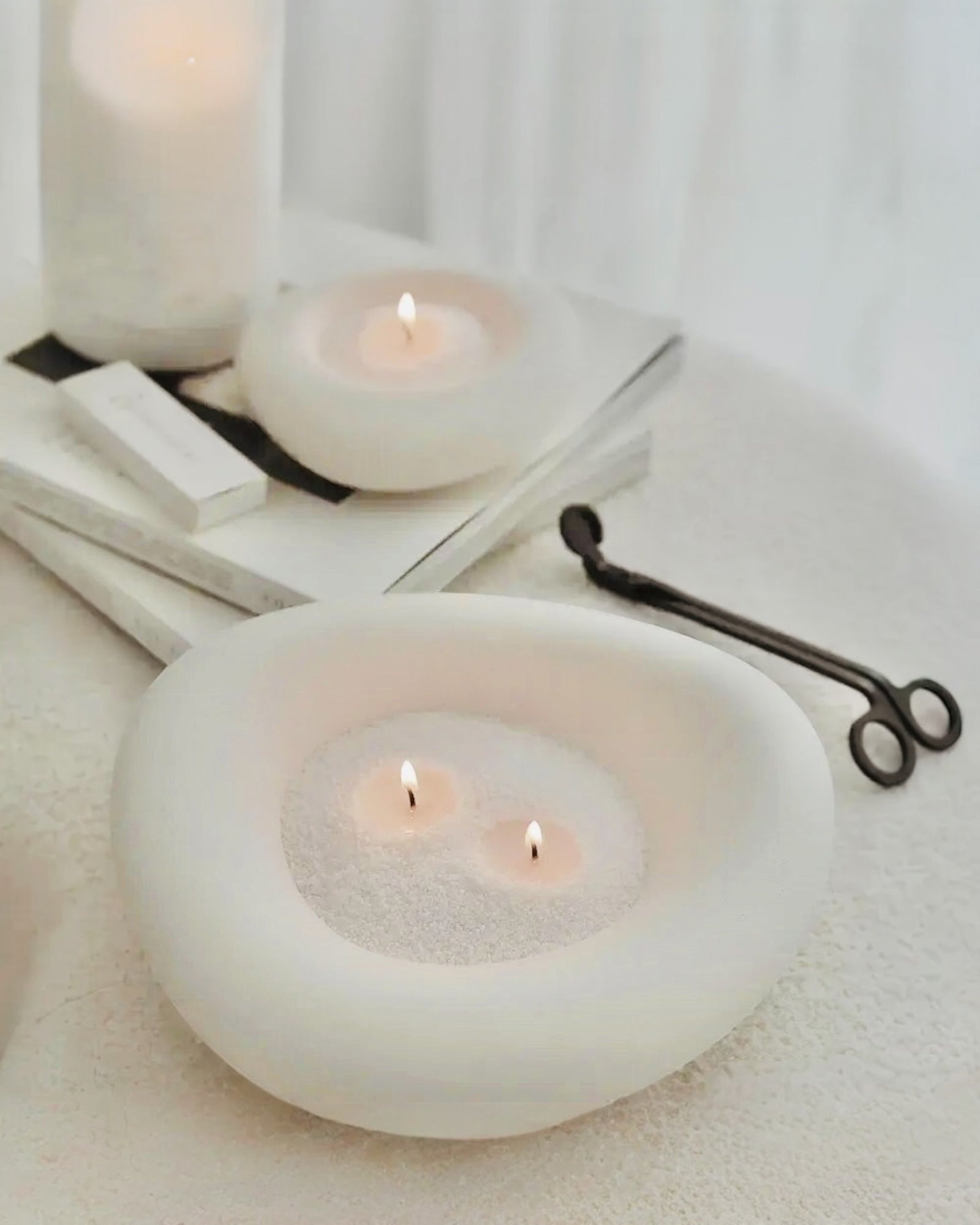 White Scented Candle Sand Kit – Midnight