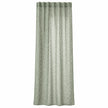 Yard Leaf Patterned Moss Green Woven Sheer Voile Curtain Panel
