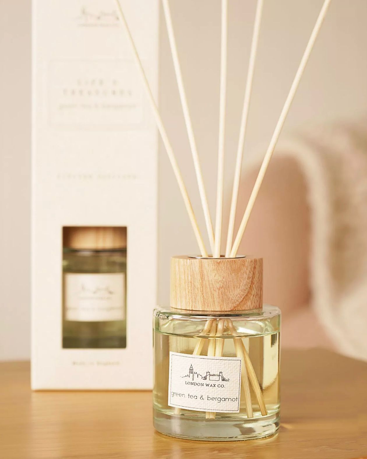 London Wax Company Reed Diffuser - Green Tea and Bergamot