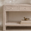 Rattan Large Rectangular Console Table - PRE ORDER MID SEPTEMBER DELIVERY