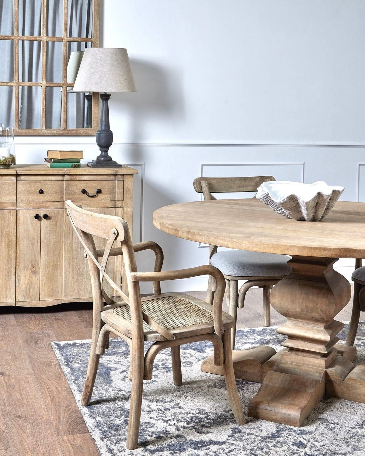 Adele Extra Large Matt Neutral Stone Clam Shell Bowl