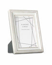 Alford White And Silver Photo Frame