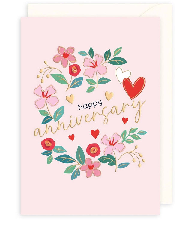 Anniversary Card - Roses