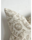 Aria Neutral Beige Country Floral Print Cotton Cushion Cover - Soft FurnishingsSoft Furnishings - Lulu Loves Home