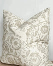 Aria Neutral Beige Country Floral Print Cotton Cushion Cover - Soft FurnishingsSoft Furnishings - Lulu Loves Home