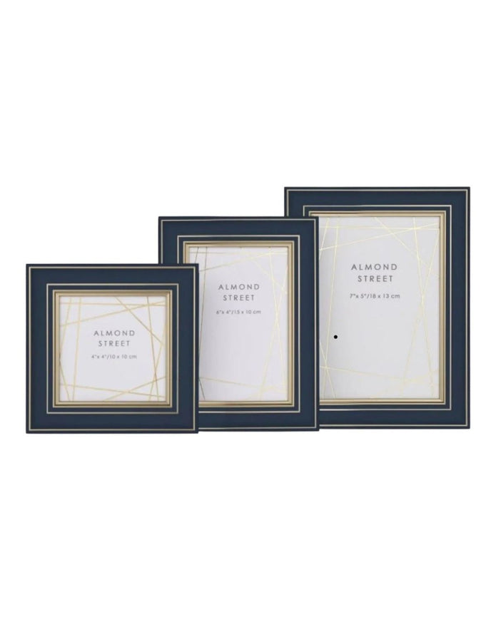 Arran Dark Blue And Gold Picture Frame Lulu Loves Home 