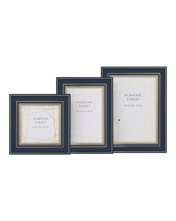 Arran Dark Blue And Gold Picture Frame Lulu Loves Home 