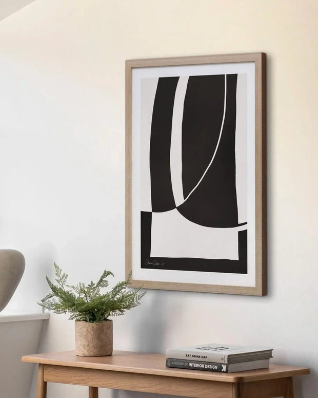 Canvas Framed Print - Age of Elegance Abstract Noir et Blanc - Posters, Prints, & Visual ArtworkPosters, Prints, & Visual Artwork - Lulu Loves Home