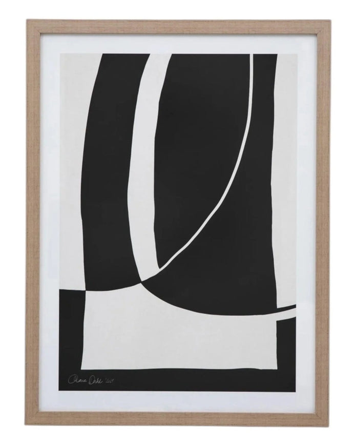 Canvas Framed Print - Age of Elegance Abstract Noir et Blanc - Posters, Prints, & Visual ArtworkPosters, Prints, & Visual Artwork - Lulu Loves Home