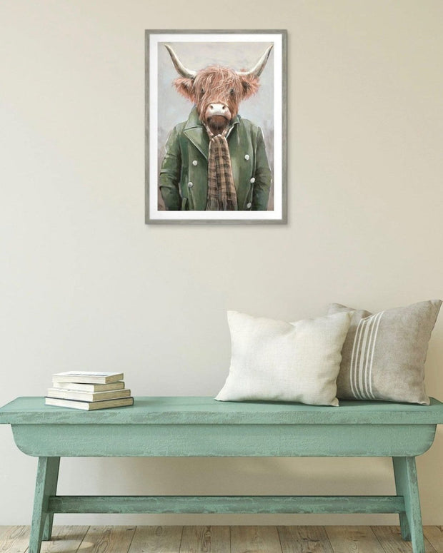 Art Marketing - Canvas Framed Print, Angus - PRE ORDER FOUR WEEK DELIVERY