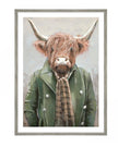 Art Marketing - Canvas Framed Print, Angus - PRE ORDER FOUR WEEK DELIVERY