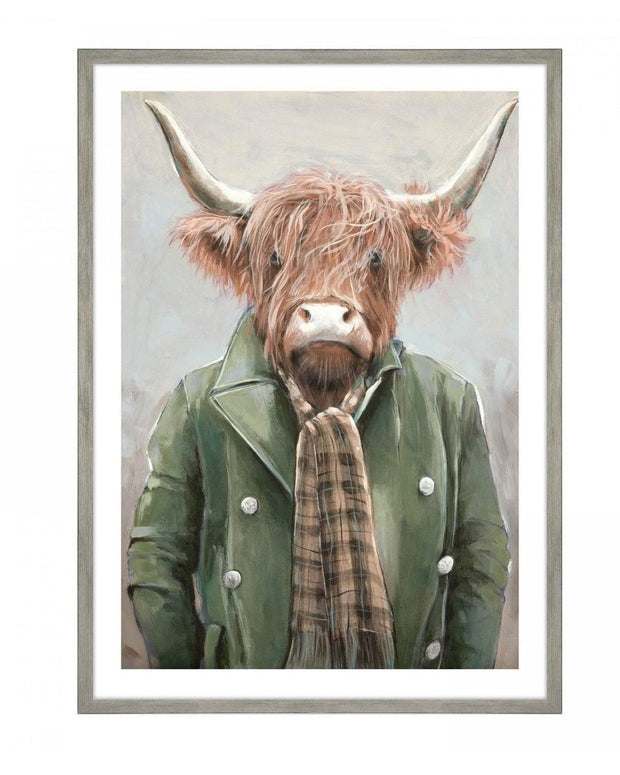 Art Marketing - Canvas Framed Print, Angus - PRE ORDER FOUR WEEK DELIVERY