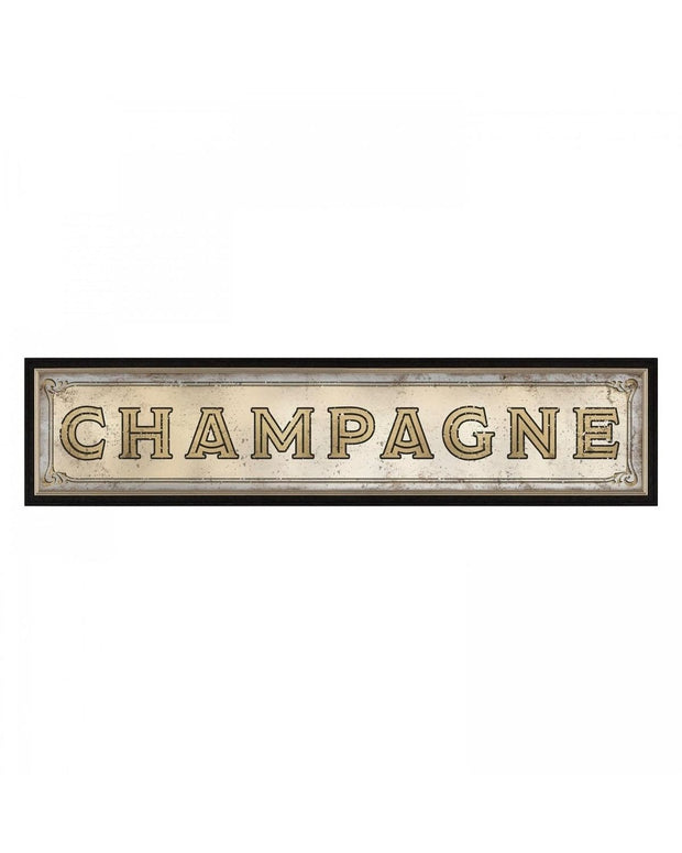 Art Marketing - Canvas Framed Print, Champagne - PRE ORDER FOUR WEEK DELIVERY