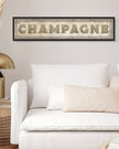 Art Marketing - Canvas Framed Print, Champagne - PRE ORDER FOUR WEEK DELIVERY