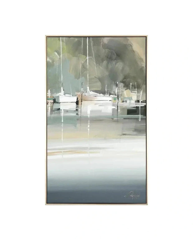 Art Marketing - Canvas Framed Print, Peaceful Mooring - PRE ORDER FOUR WEEK DELIVERY - Posters, Prints, & Visual ArtworkPosters, Prints, & Visual Artwork - Lulu Loves Home